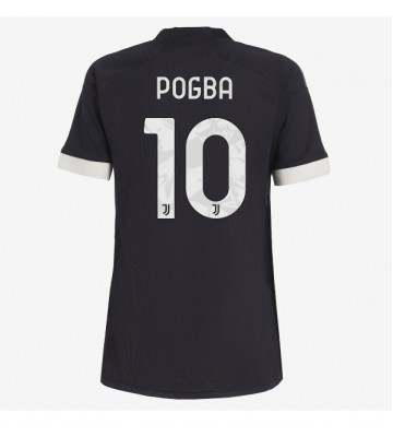 Lacne Ženy Futbalové dres Juventus Paul Pogba #10 2023-24 Krátky Rukáv - Tretina